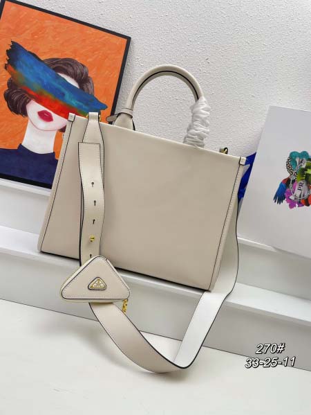 2025年5月28日入荷新作  Prada SIZE:33-25-11  お安い/人気/本革 バッグ/XX工場