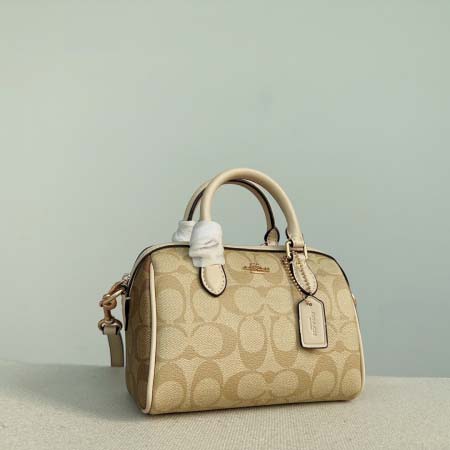 2025年5月28日入荷新作 Coach  Mini Rowan SIZE:17.5x12x10cm  お安い/人気/本革 バッグ/XX工場