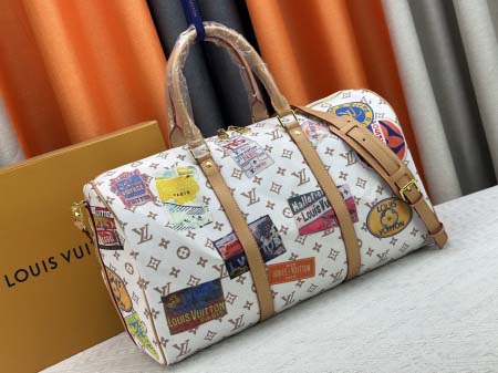 2025年5月28日入荷Louis Vuitton バッグM14736 Keepall Bandouliere 45 Monogram Dune SIZE：45x27x20 cm 人気の新作/誕生日プレゼント/ZC工場