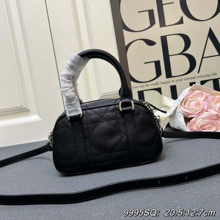 2025年5月29日入荷新作Dior-25vibe East-WestボウリングのミニバッグSIZE 20.5*12*7cmお安い/人気/革/バッグ/XX工場