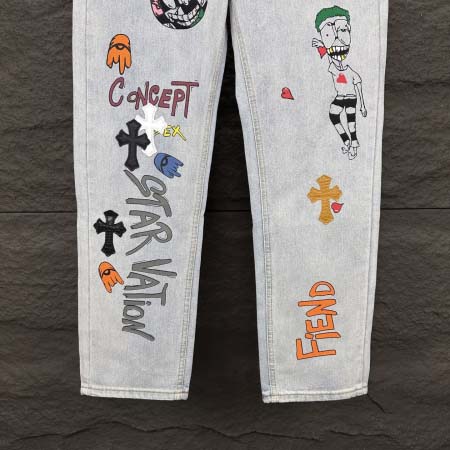 2025年5月30日入荷新作Chrome heartsジーパン高品質/人気/誕生日プレゼント/DR工場28-34