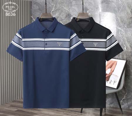 2025年5月6日入荷新作prada紳士半袖ポロシャツ安いけ...