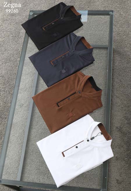 2025年5月6日入荷新作zegna紳士半袖ポロシャツ安いけ...