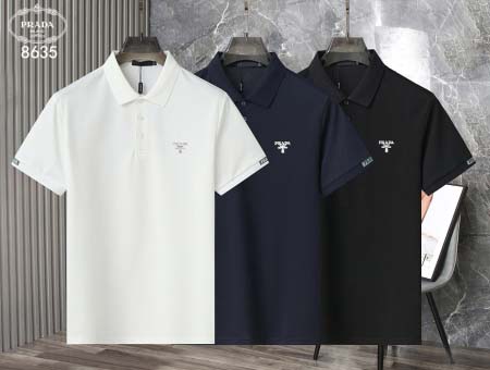 2025年5月6日入荷新作PRADA紳士半袖ポロシャツ安いけ...