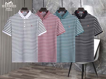 2025年5月6日入荷新作HERMES紳士半袖ポロシャツ安い...