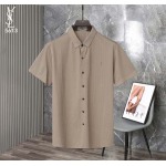 2025年5月6日入荷新作YSL紳士半袖ポロシャツ安いけど高品質M-4XL/Fuer工場