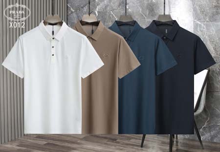 2025年5月6日入荷新作PRADA紳士半袖ポロシャツ安いけ...