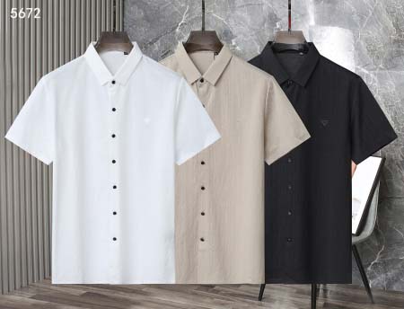 2025年5月6日入荷新作prada紳士半袖ポロシャツ安いけ...