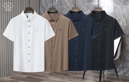 2025年5月6日入荷新作PRADA紳士半袖ポロシャツ安いけ...
