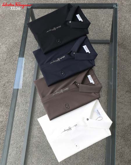 2025年5月6日入荷新作Ferragamo紳士半袖ポロシャ...