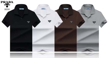 2025年5月6日入荷新作PRADA紳士半袖ポロシャツ安いけ...