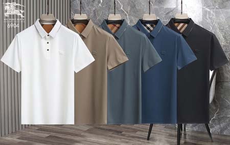 2025年5月7日入荷新作Burberry紳士半袖ポロシャツ...