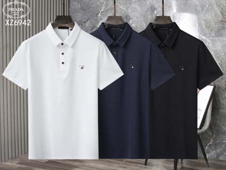 2025年5月7日入荷新作prada紳士半袖ポロシャツ安いけ...