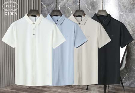 2025年5月7日入荷新作PRADA紳士半袖ポロシャツ安いけ...