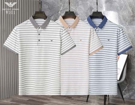 2025年5月7日入荷新作ARMANI紳士半袖ポロシャツ安い...