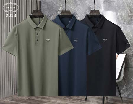 2025年5月7日入荷新作PRADA紳士半袖ポロシャツ安いけ...