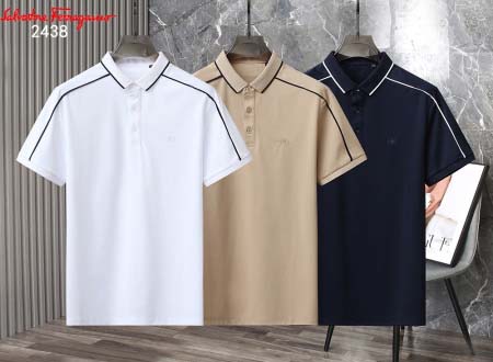 2025年5月7日入荷新作Ferragamo紳士半袖ポロシャ...