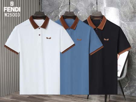 2025年5月7日入荷新作FENDI紳士半袖ポロシャツ安いけ...