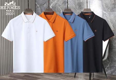 2025年5月7日入荷新作HERMES紳士半袖ポロシャツ安い...