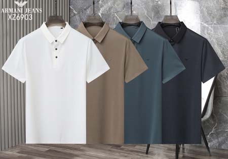 2025年5月7日入荷新作ARMANI紳士半袖ポロシャツ安い...