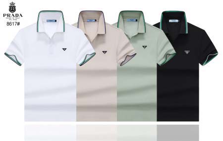 2025年5月7日入荷新作prada紳士半袖ポロシャツ安いけ...