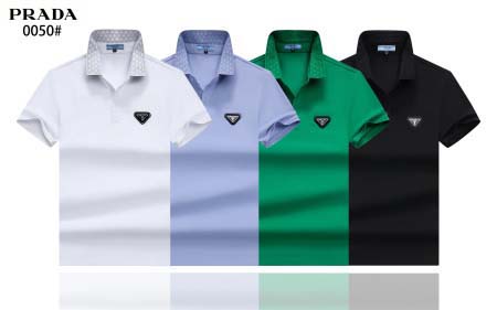 2025年5月7日入荷新作prada紳士半袖ポロシャツ安いけ...