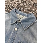 2025年5月7日入荷新作Louis Vuitton半袖のデニムシャツ 原版復刻限定品が人気で高級/fuke工場