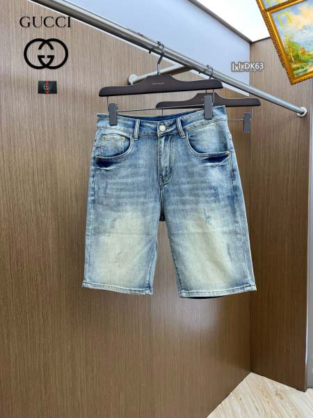 2025年5月9日入荷新作GUCCIデニム半ズボン安価で人気...