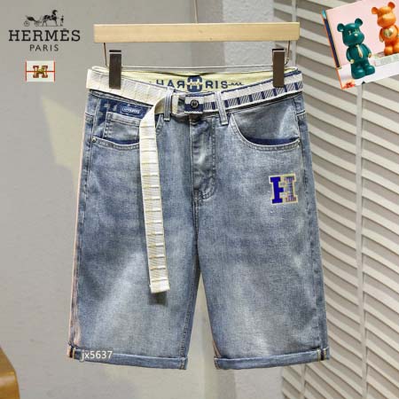 2025年5月9日入荷新作HERMESデニム半ズボン安価で人...