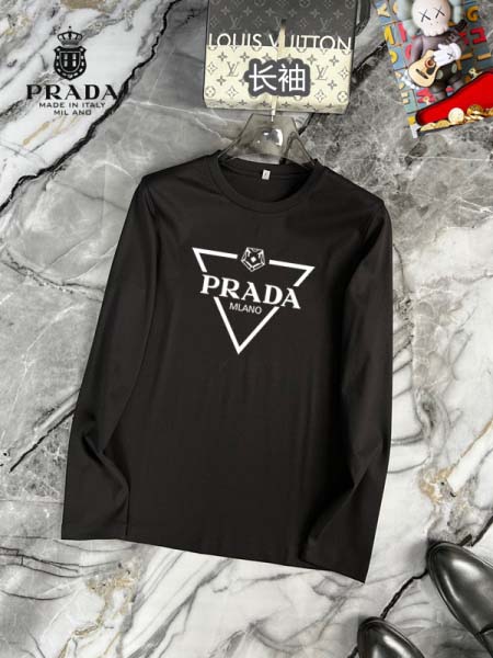 2025年5月12日入荷新作PRADA長袖 Tシャツ安価で人...