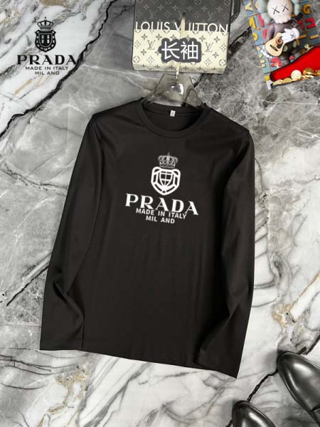 2025年5月12日入荷新作PRADA長袖 Tシャツ安価で人...