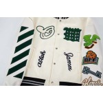 2025年5月13日入荷新作off white野球ジャンパーのカップルモデル誕生日プレゼントの服/男女兼用/カップル服人気/R&B工場