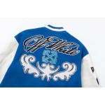 2025年5月13日入荷新作off white野球ジャンパーのカップルモデル誕生日プレゼントの服/男女兼用/カップル服人気/R&B工場