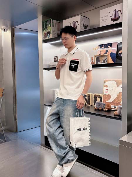 2025年5月14日入荷新作PRADA半袖ポロシャツ 超厳選...