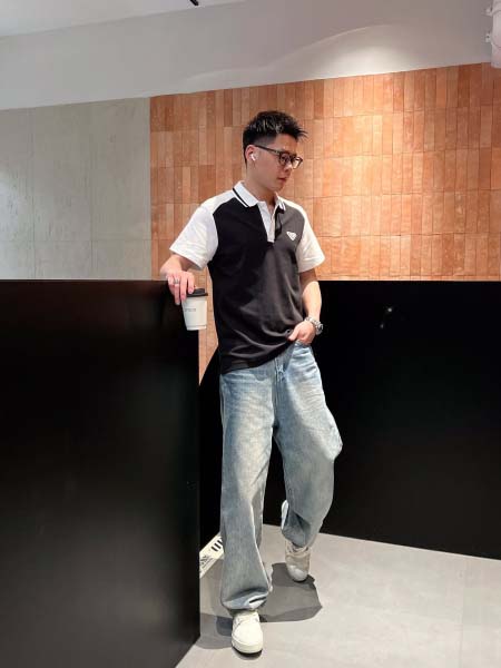 2025年5月14日入荷新作PRADA半袖ポロシャツ 超厳選...