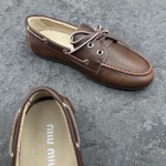 2025年5月15日入荷新品MiuMiu原版復刻 高級ブランド靴女性用35-41   本革製ギフト/誕生日/CT工場