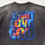 2025年5月17日入荷新作CACTUS PLANT FLEA MARKET x SAINT Mxxxxxx ANGRY LOVE GOD SS TEE-BLK 半袖 Tシャツ CPF高级品/人気/誕生日プレゼント/人気/ファッション/トレ