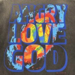 2025年5月17日入荷新作CACTUS PLANT FLEA MARKET x SAINT Mxxxxxx ANGRY LOVE GOD SS TEE-BLK 半袖 Tシャツ CPF高级品/人気/誕生日プレゼント/人気/ファッション/トレ