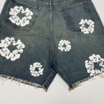2025年5月17日入荷新作DENIM TEARS DIRTY WASH WREATH SHORT-LIGHT WASH  高级品/人気/誕生日プレゼント/人気/ファッション/トレンド/限定/WB工場