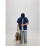 2025年5月17日入荷新作LV 25ss Déposée logo デニム半袖  シャツ  S-XL高级品/人気/誕生日プレゼント/人気/ファッション/トレンド/限定/WB工場