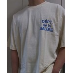 2025年5月17日入荷新作GALLERY DEPT. FRENCH TEE-CREAM-BLUE  LOGO半袖 Tシャツ S-XL  高级品/人気/誕生日プレゼント/人気/ファッション/トレンド/限定/WB工場