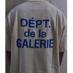 2025年5月17日入荷新作GALLERY DEPT. FRENCH TEE-CREAM-BLUE  LOGO半袖 Tシャツ S-XL  高级品/人気/誕生日プレゼント/人気/ファッション/トレンド/限定/WB工場