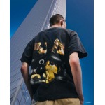 2025年5月17日入荷新作SAINT Mxxxxxx × カウボーイビバップ CB_SS TEE-COWBOY BEBOP-BLK 半袖 Tシャツ 高级品/人気/誕生日プレゼント/人気/ファッション/トレンド/限定/WB工場