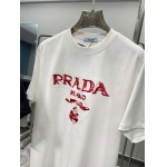 2025年5月21日入荷新作PRADA半袖Tシャツ 原版复刻高級品香港の会社超厳選★入手困難/誕生日プレゼント/yinx工場