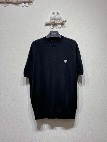 2025年5月23日入荷新作Pradaニットの半袖男女兼用高...