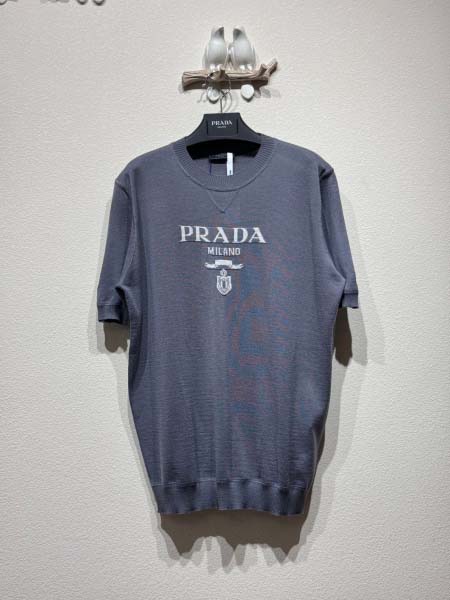 2025年5月23日入荷新作Pradaニットの半袖男女兼用高...