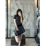 2025年5月23日入荷新作MIUMIUニットの半袖男女兼用高品質★誕生日プレゼント/結婚祝い/内祝い/贈り物/SD工場