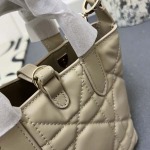 2025年5月28日入荷新作Dior CD mini  SIZE:13*15*12cm  お安い/人気/本革 バッグ/XX工場