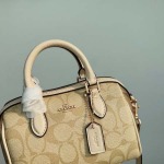 2025年5月28日入荷新作 Coach  Mini Rowan SIZE:17.5x12x10cm  お安い/人気/本革 バッグ/XX工場