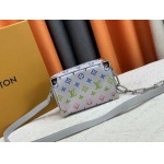 2025年5月28日入荷Louis Vuitton バッグM44480 Virgil Abloh   2025 春夏  Mini SOFT TRUNK Monogram Eclipse  18.5 x 13.0 x 8.0 人気の新作/誕生